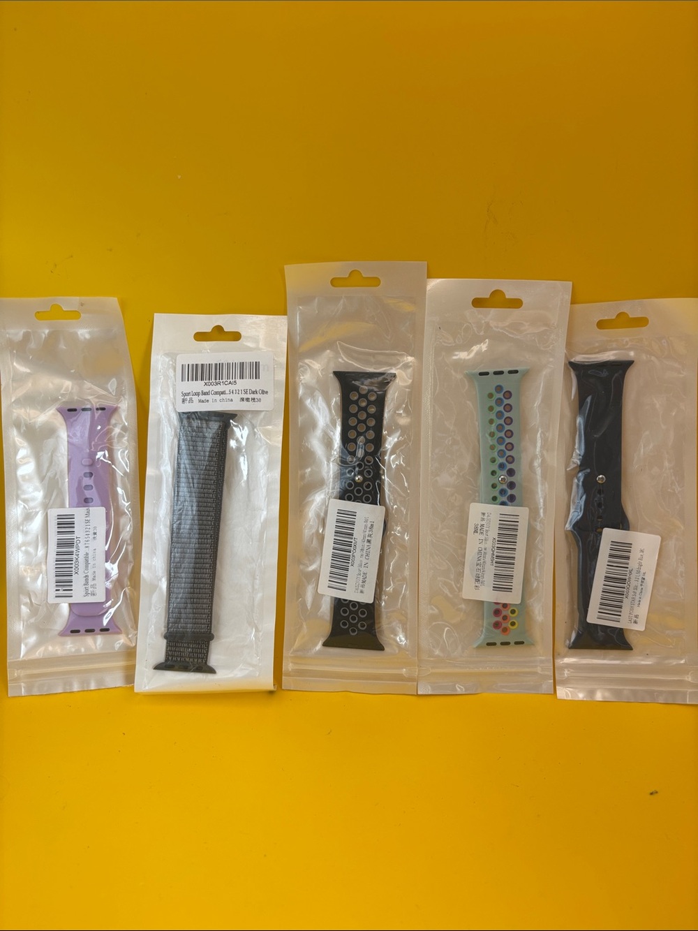 Replacement Smart Watch Silicone Watch Bands - Assorted Colors (5)